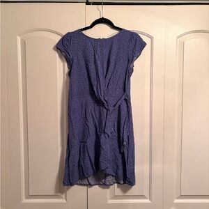 Loft periwinkle blue speckled dress